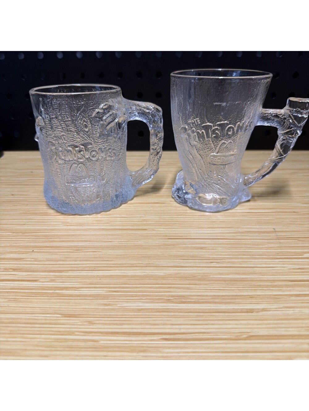 2 Vintage McDonald's Flintstones Treemendous Mug 1993 Collectible 3.5" *